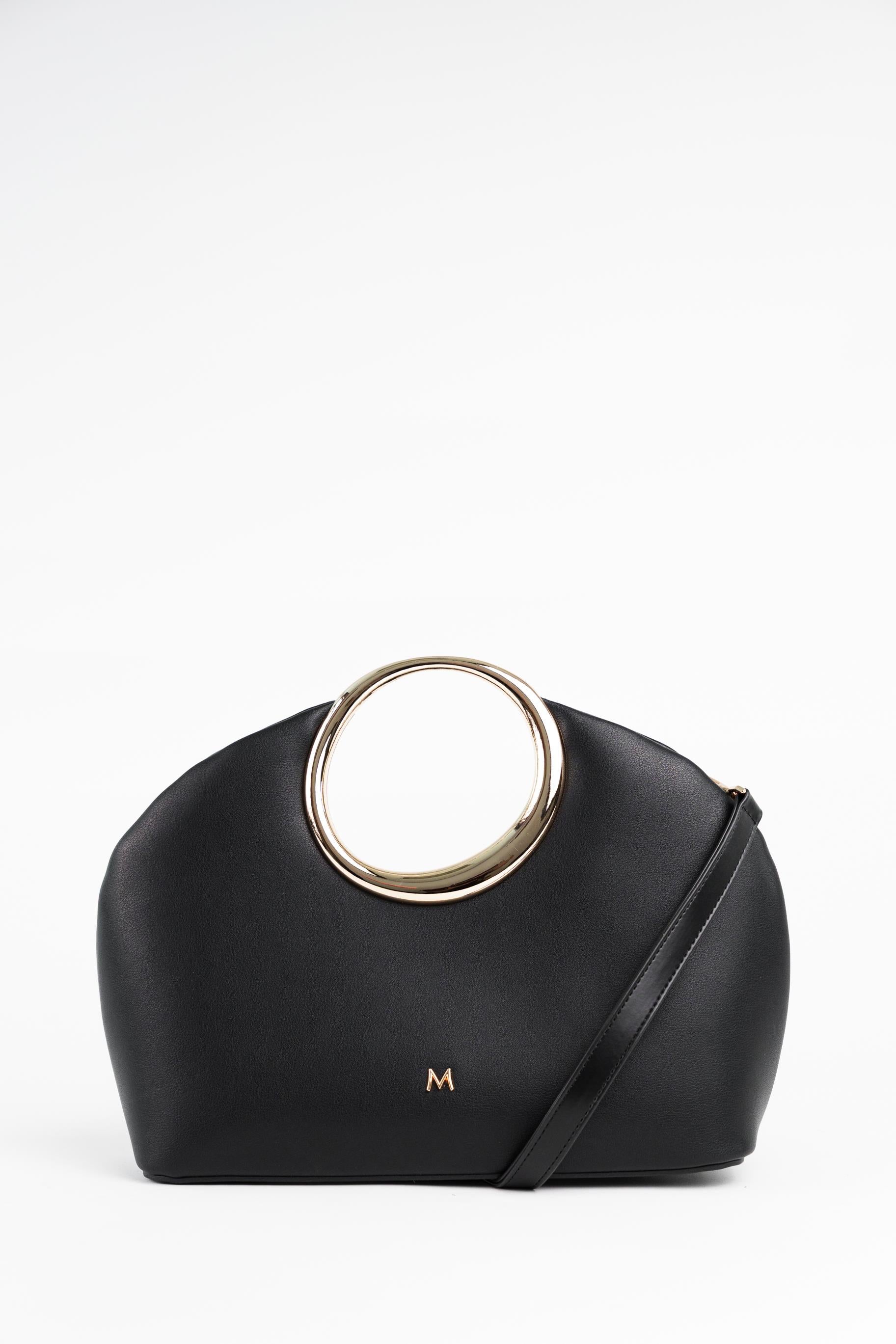 Matmazel Lunara Siyah Kadın El ve Omuz Çantası Siyah