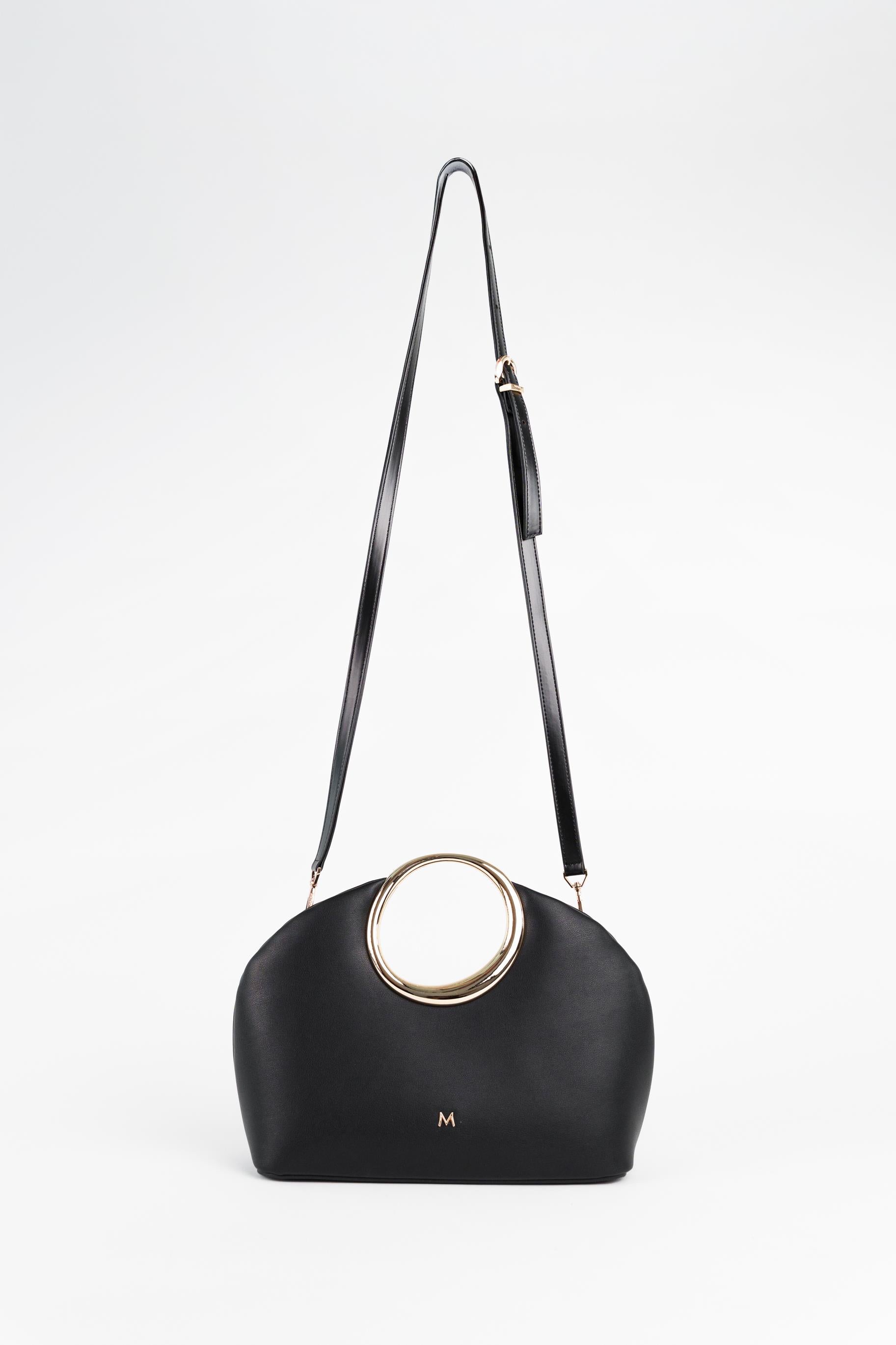 Matmazel Lunara Siyah Kadın El ve Omuz Çantası