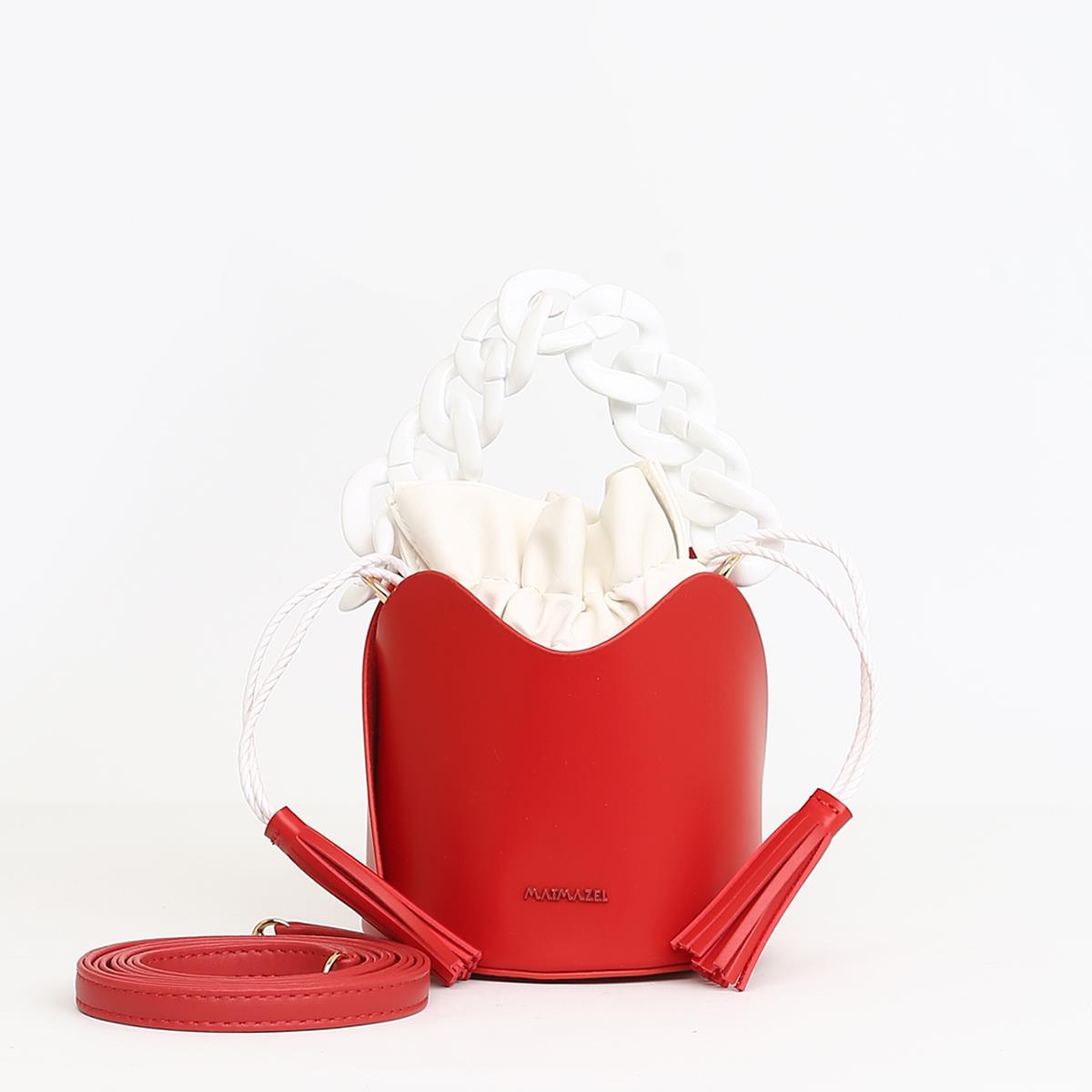 Matmazel Mila Kırmızı Kadın El ve Omuz Çantası