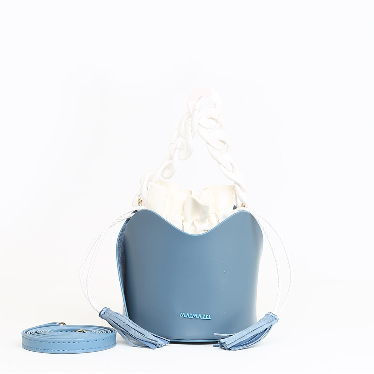 Matmazel Mila Mavi Kadın El ve Omuz Çantası Mavi