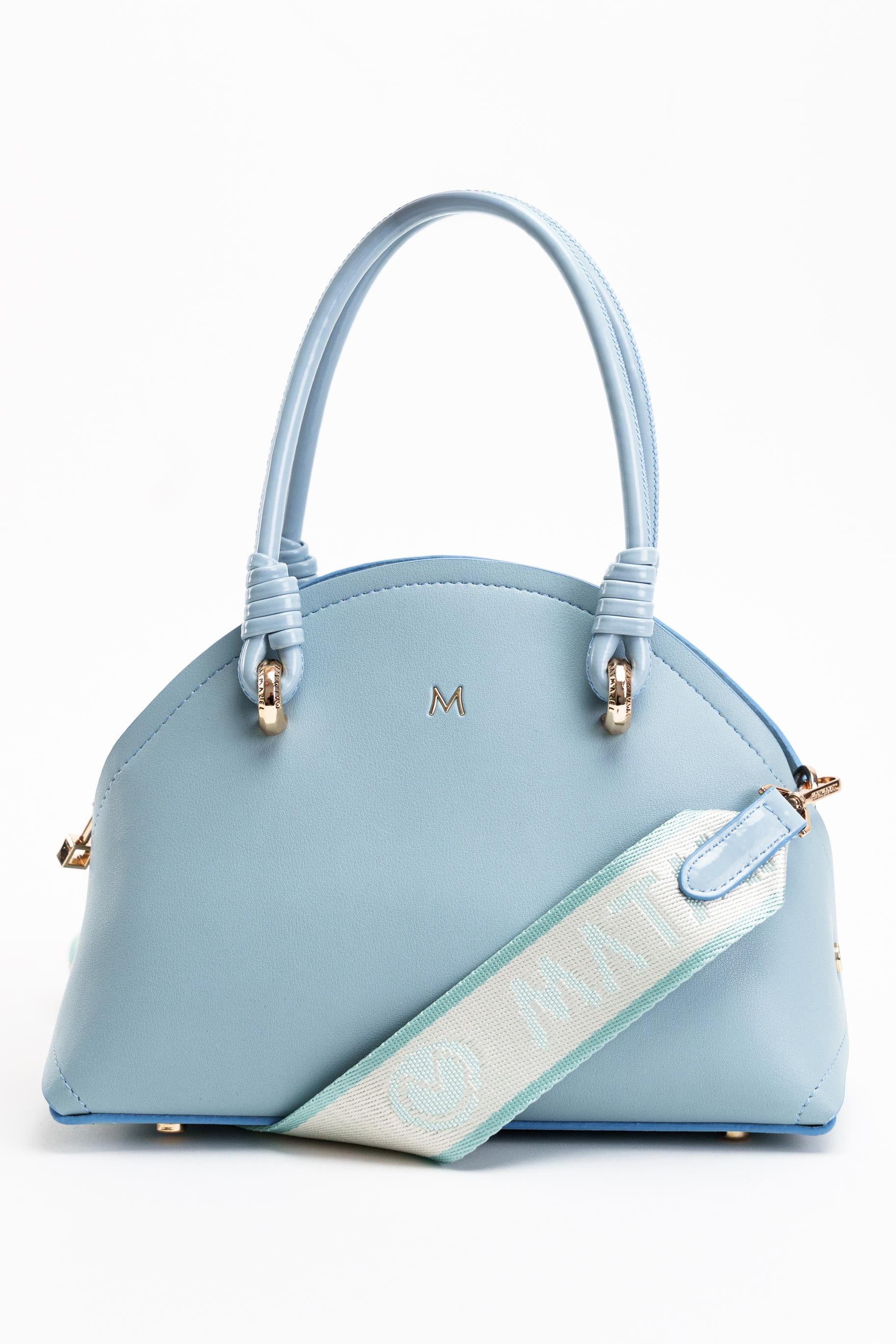 Matmazel Mini Taya Mavi Kadın El ve Omuz Çantası