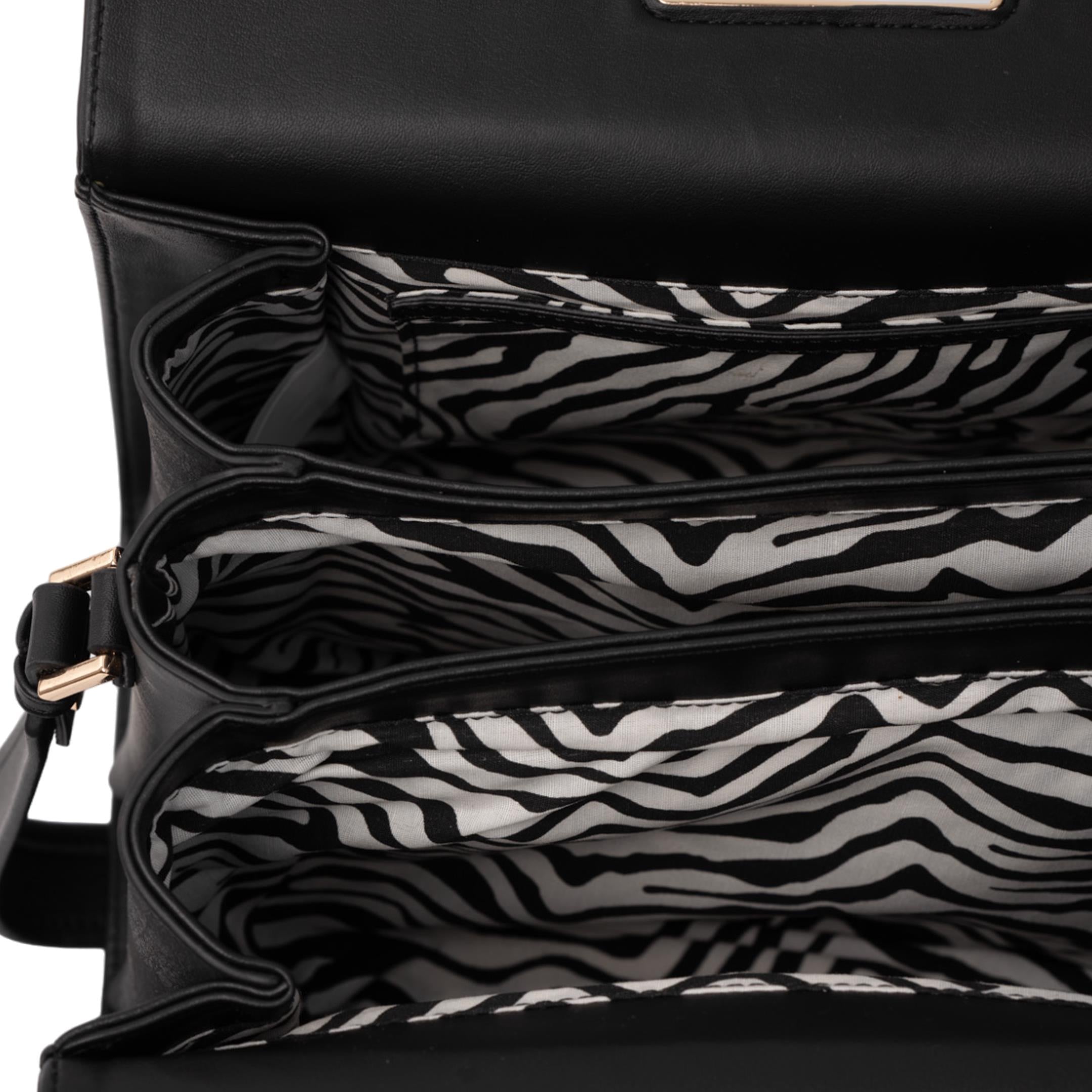 Matmazel Nastia Siyah Omuz Kadın Çantası