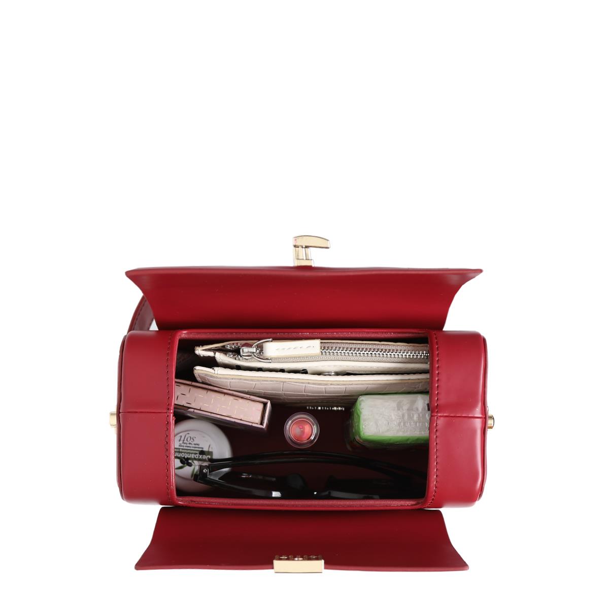 Matmazel Sadr Vişne Kadın El ve Omuz Çantası