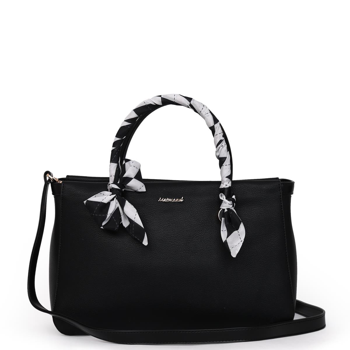 Matmazel Selisse Siyah Kadın El ve Omuz Çantası
