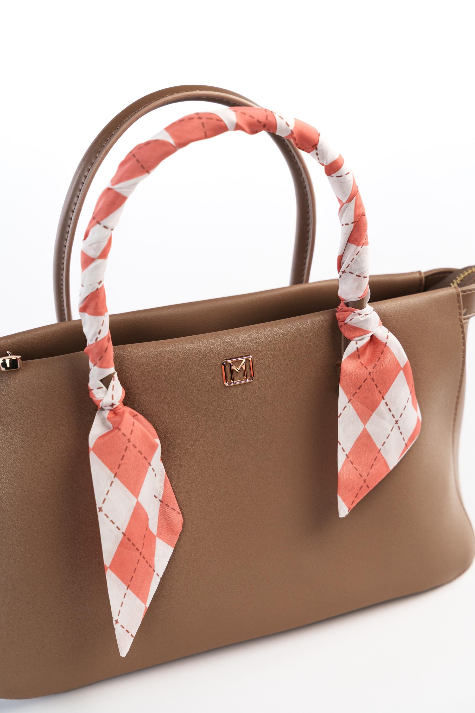 Matmazel Selisse Vizon Kadın El ve Omuz Çantası