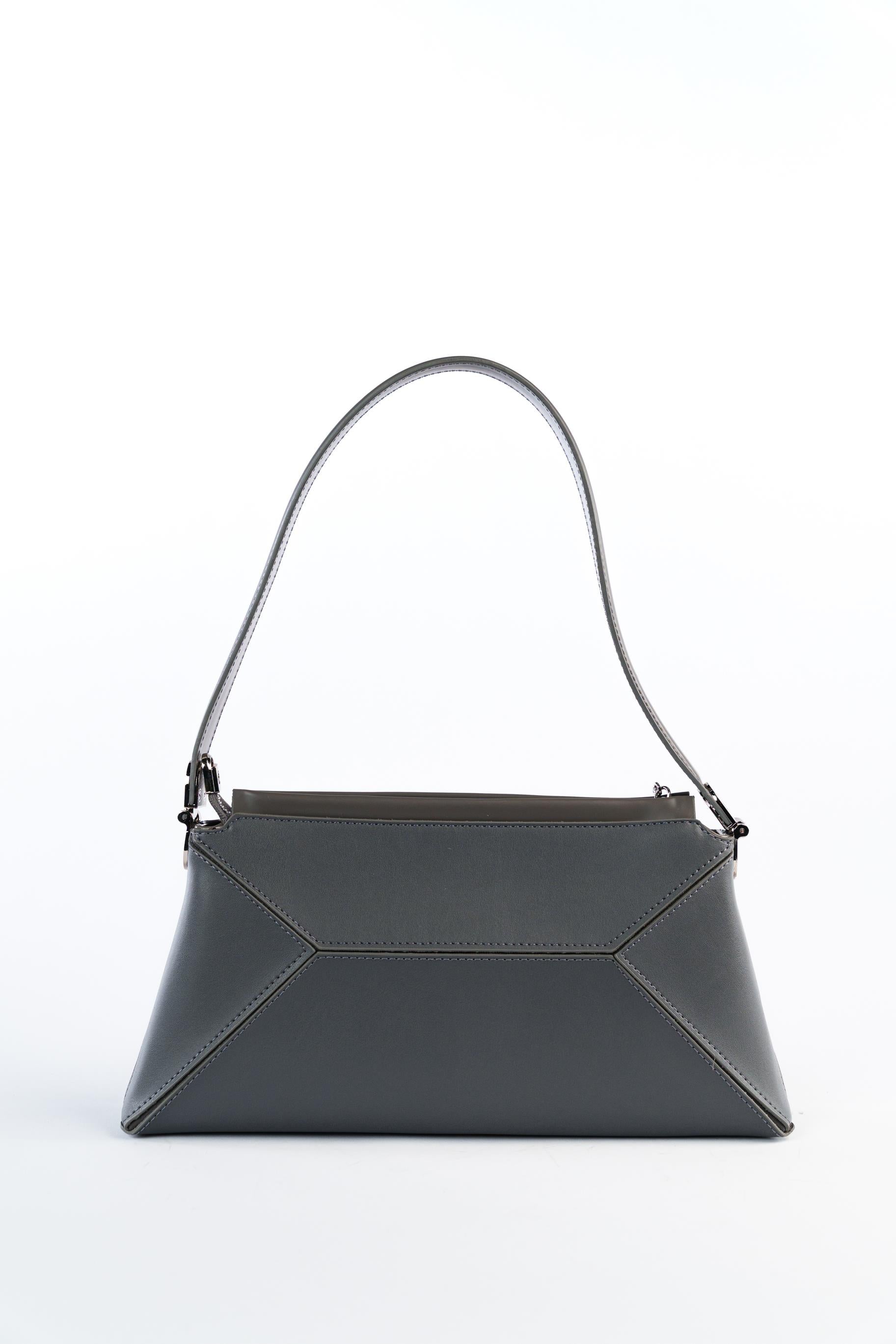 Matmazel Velora Gri Kadın El ve Omuz Çantası