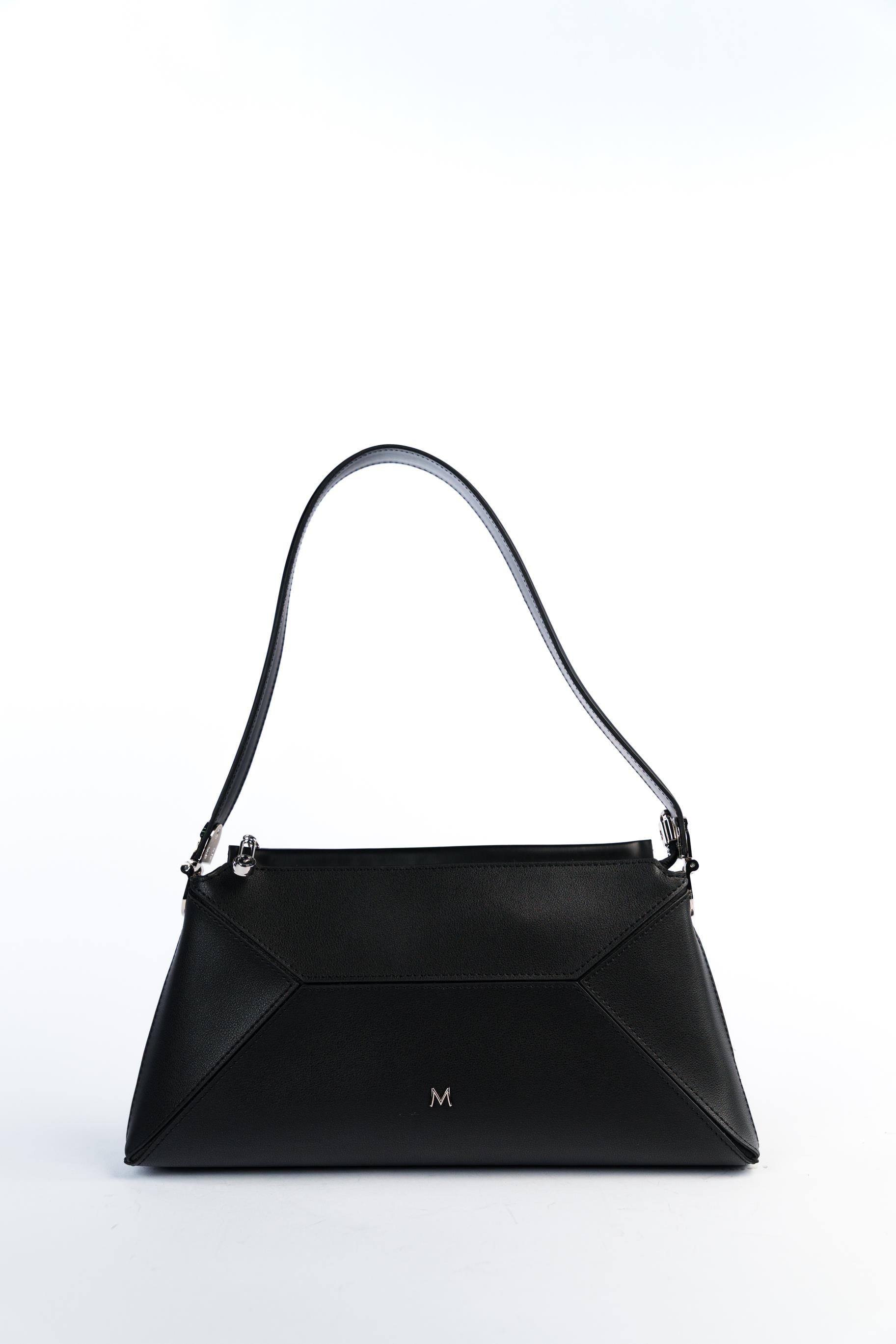 Matmazel Velora Siyah Kadın El ve Omuz Çantası Siyah