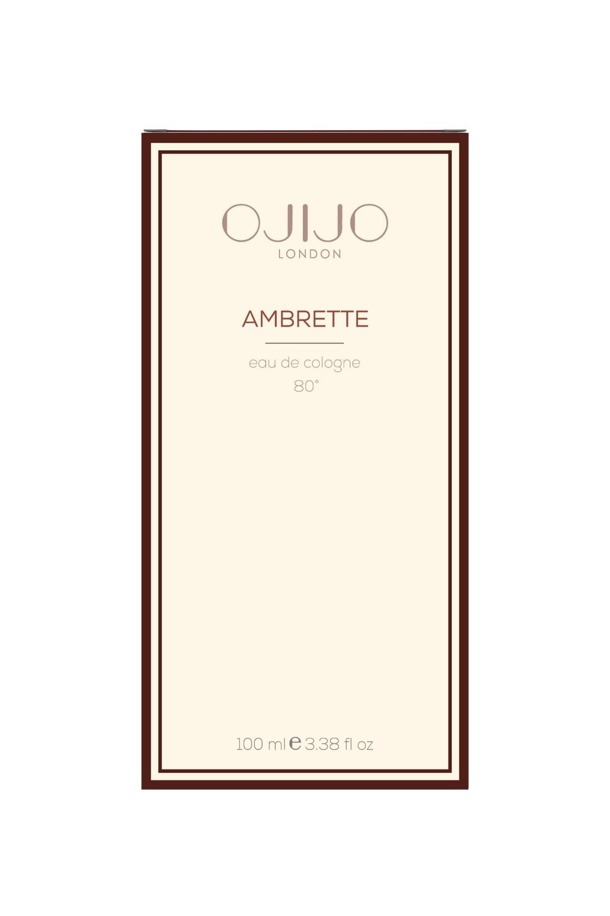 Ojijo London Ambrette Eau De Cologne 100 Ml.