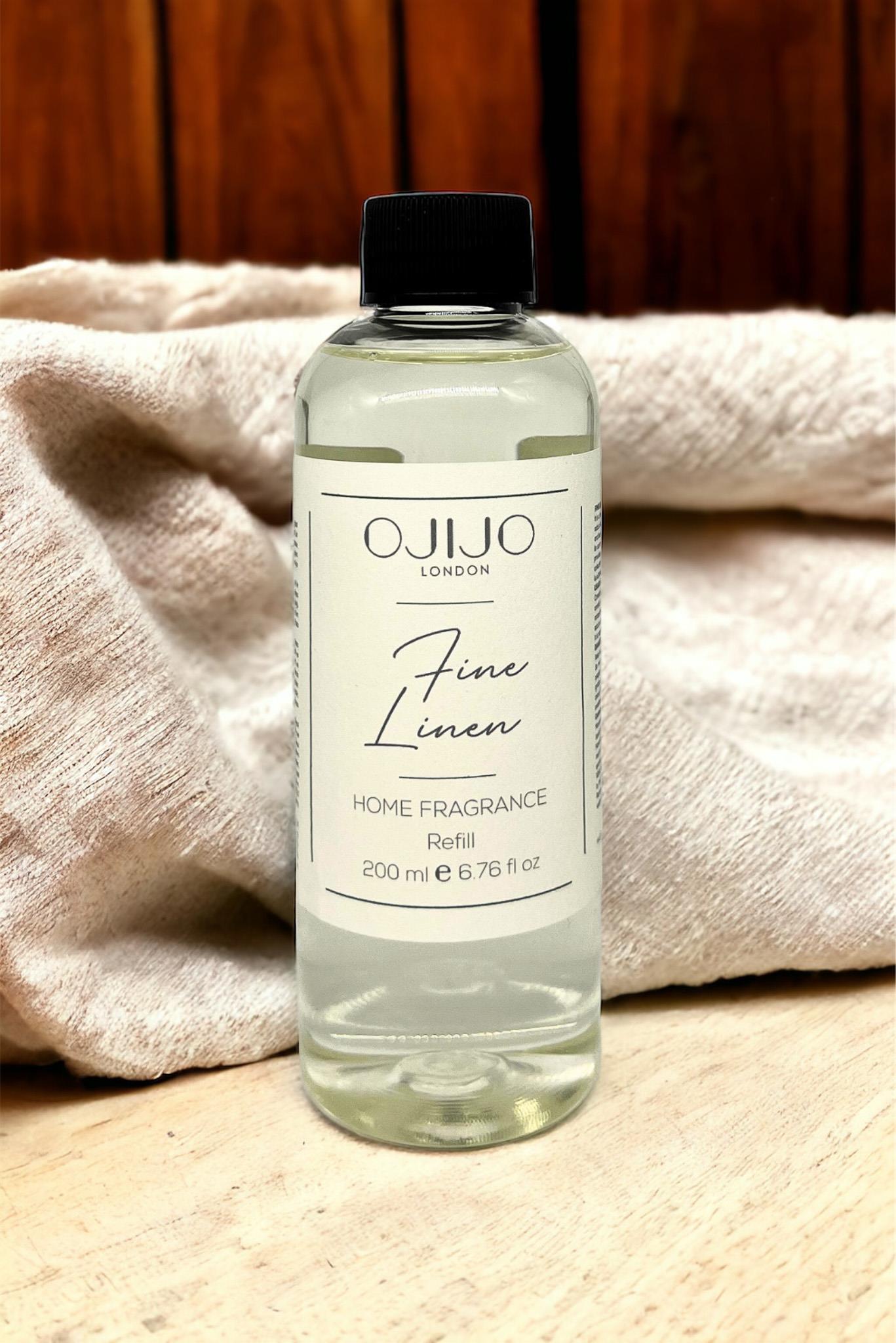 Ojijo London Fine Linen Çubuklu Oda Kokusu Yedek Dolum Şişesi 200 Ml.